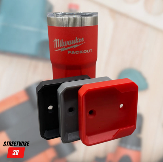 Square Round Mount Holder Frame for Milwaukee Packout Tumbler Cupholder Mug