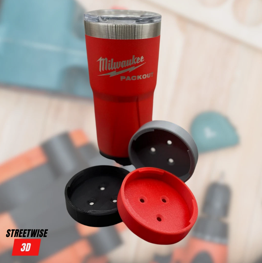 Square Round Mount Holder Frame for Milwaukee Packout Tumbler Cupholder Mug